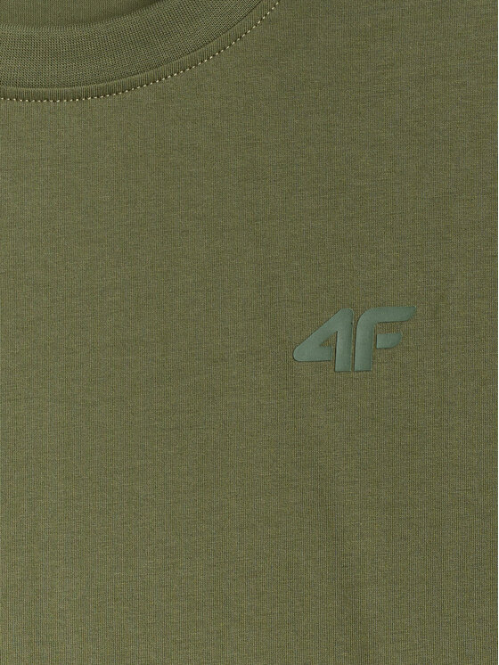 4F 4F T-Shirt BASIC+ Khaki Regular Fit