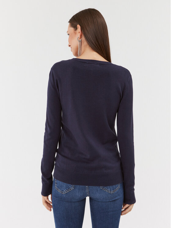Guess Guess Sweter W3BR22 Z2NQ2 Granatowy Slim Fit