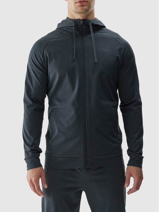 4F 4F Μπλούζα τεχνική 4FWAW24TFSWM403-22M Γκρι Regular Fit