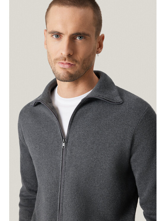 Próchnik Próchnik Sweter PM18 SW073225000122 Szary Regular Fit