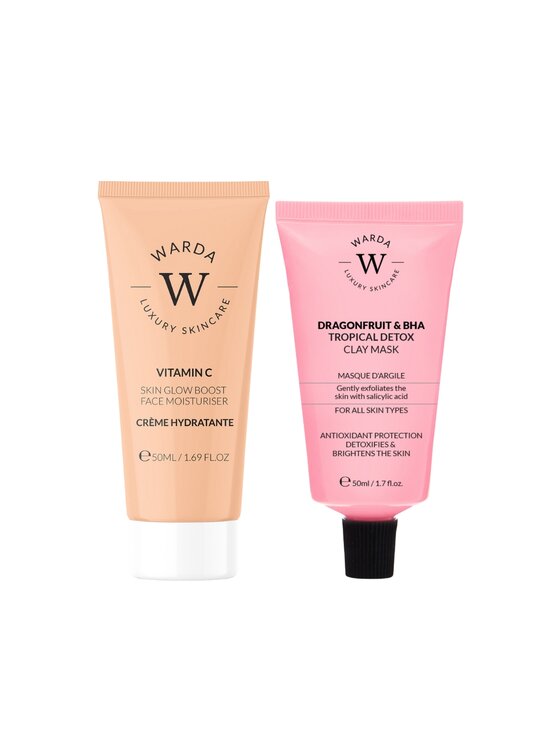 Warda Skincare Warda Skincare ErthSkin London Hydra Glow LED Therapy + Serum HA Krem na dzień