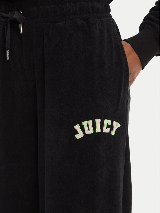 Juicy Couture Juicy Couture Долнище анцуг Regan JCWBJ125335 Черен Wide Leg