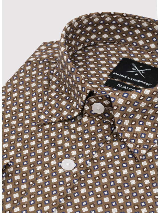 Pako Lorente Pako Lorente Koszula P22WF-1X-037 Brązowy Slim Fit