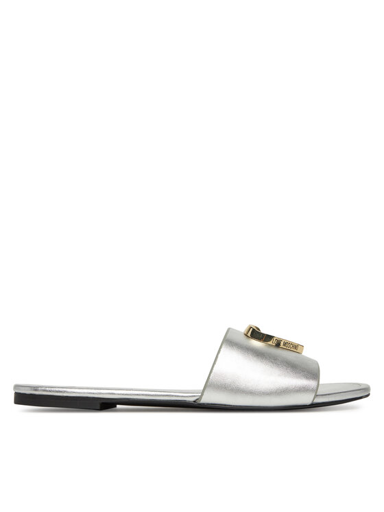 LOVE MOSCHINO LOVE MOSCHINO Klapki JA28161G0MIF090B Srebrny