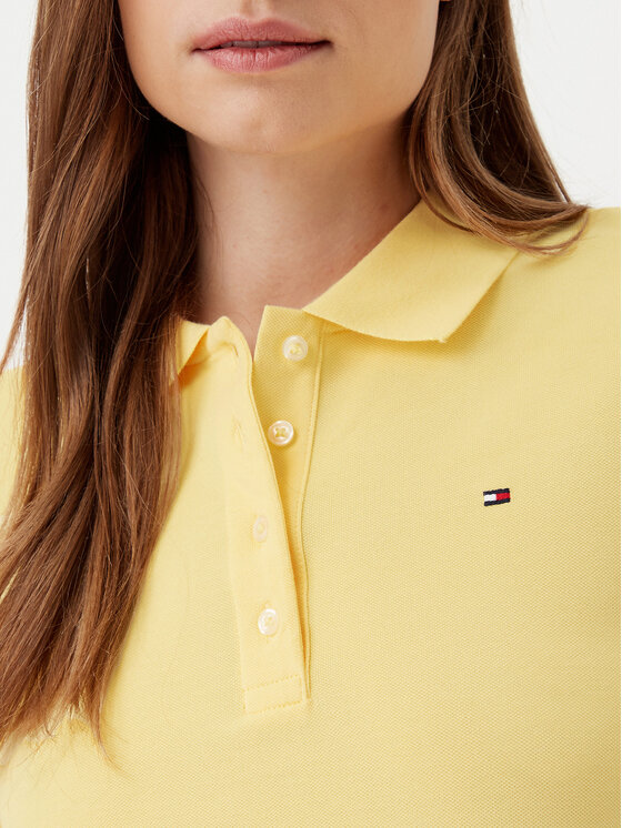 Tommy Hilfiger Tommy Hilfiger Tricou polo 1985 WW0WW43225 Galben Slim Fit