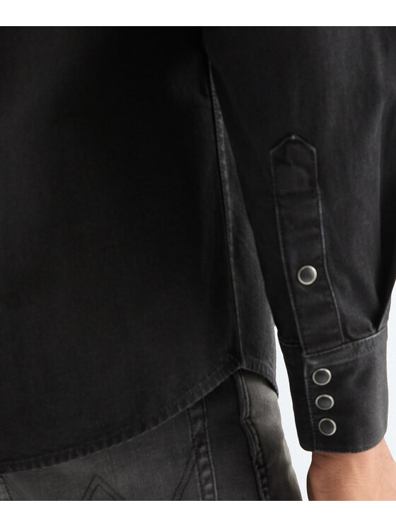 Wrangler Wrangler Koszula 112378427 Czarny Regular Fit