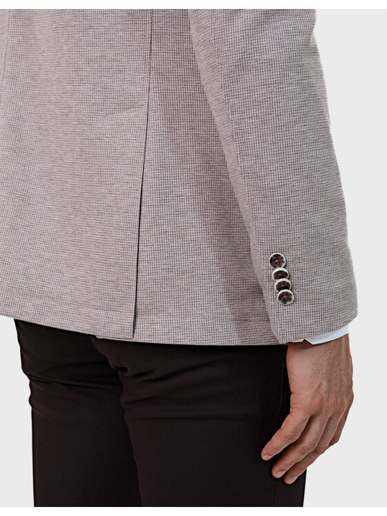 Evenemen Evenemen Marynarka Kevin Beżowy Slim Fit