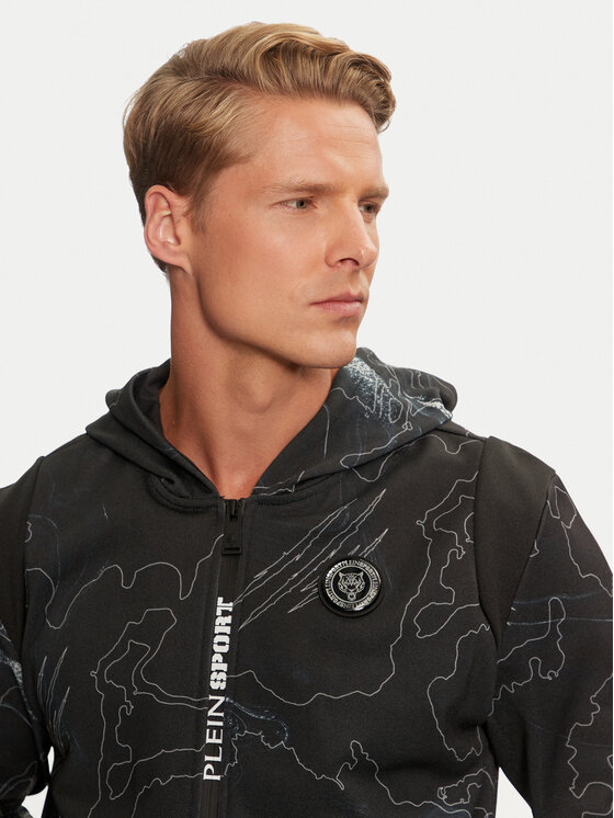 Plein Sport Plein Sport Trenerka Jogging Set: Top/Trousers Lunar FADC MJJ0763 STE003N Crna Regular Fit