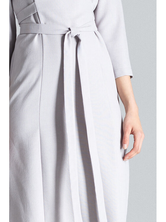 FIGL FIGL Sukienka M631 Szary Regular Fit