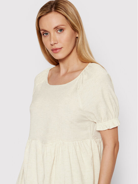 DeeZee DeeZee Igapäevane kleit Maggie 3FB059 Beež Regular Fit