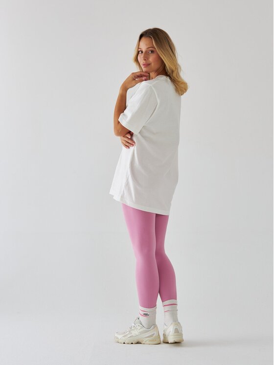 BeShaped BeShaped T-Shirt Pilates Princess Różowy Oversize