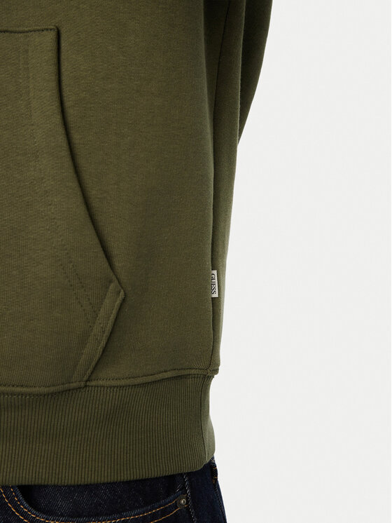 Guess Jeans Guess Jeans Суитшърт M4YQ22 K9V31 Каки Slim Fit