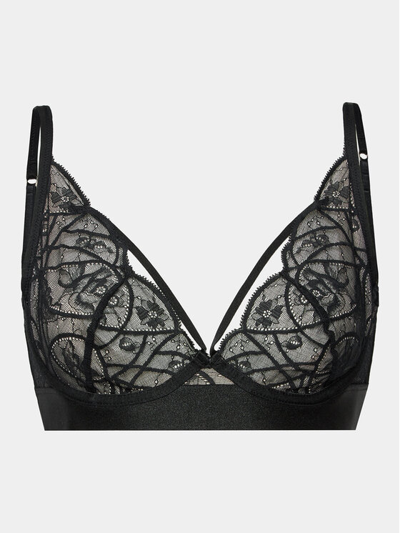 Hunkemöller Hunkemöller Сутиен с банели Luna 202739 Черен