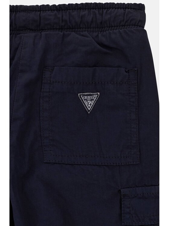 Guess Kids Guess Kids Kalhoty z materiálu 181441 Modrá Regular Fit