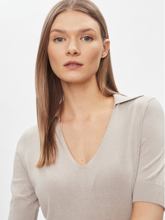 Calvin Klein Calvin Klein Úpletové šaty K20K206519 Béžová Regular Fit