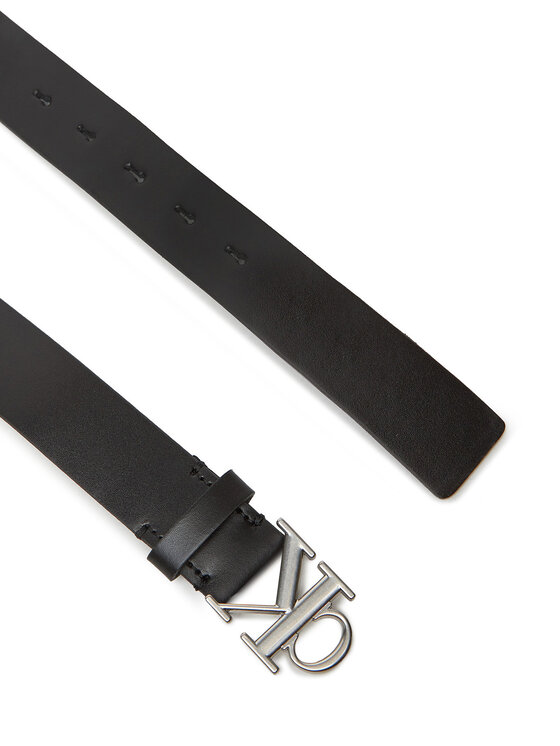Calvin Klein Calvin Klein Жіночий ремінь Monogram Plaque Buckle 30Mm LV04K7018G Чорний