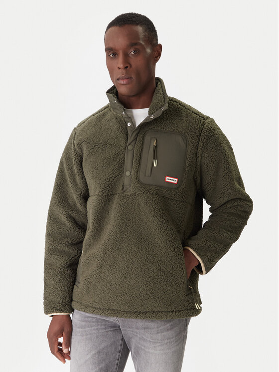 Hunter Hunter Polár kabát Athol HARM0017252 Zöld Regular Fit