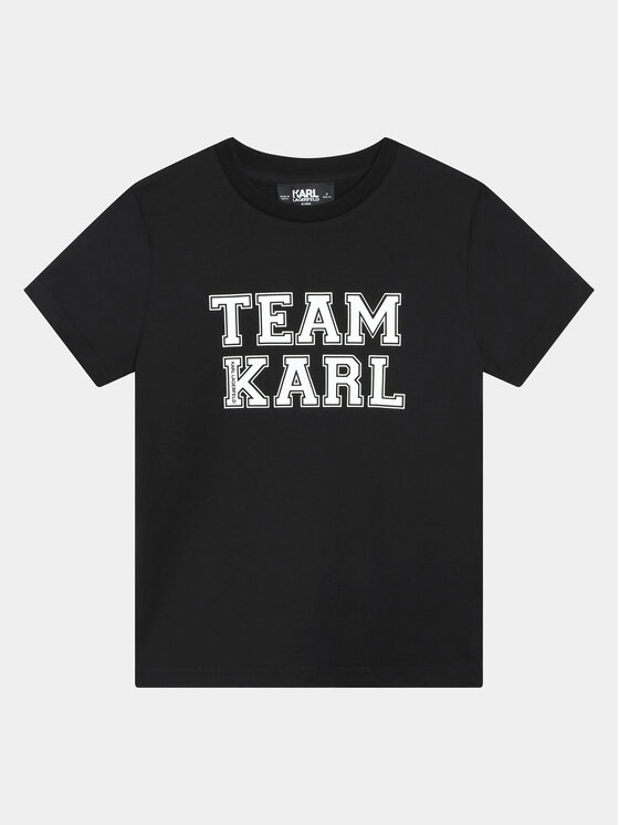 Karl Lagerfeld Kids T-krekls Z30049 D Melns Regular Fit