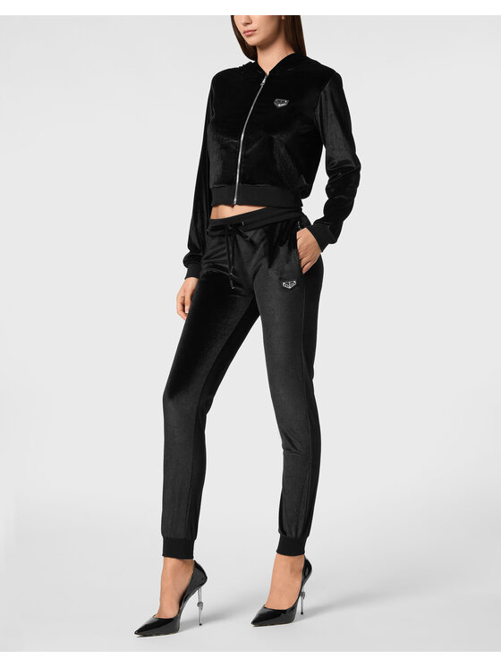 PHILIPP PLEIN PHILIPP PLEIN Mikina 9549 Čierna Regular Fit