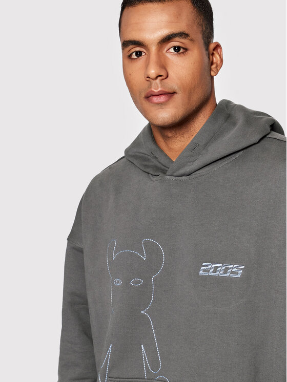 2005 2005 Felpa Unisex Horned Grigio Regular Fit