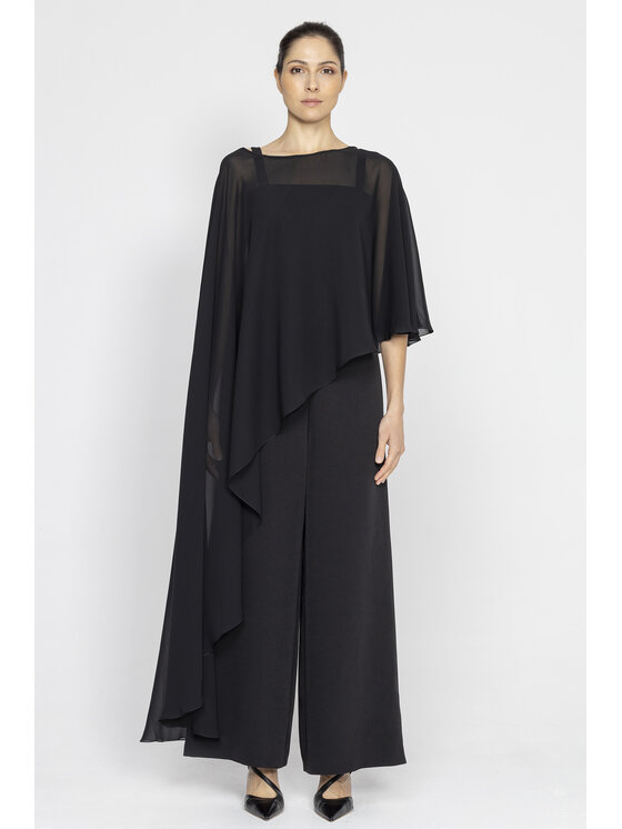 Deni Cler Milano Deni Cler Milano Kombinezon W-DC-H006-E2-N9-90-1 Czarny Loose Leg