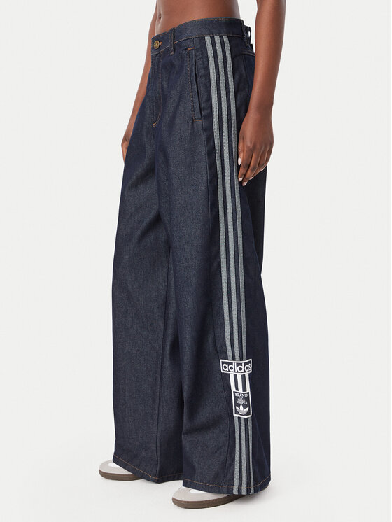 adidas adidas Jeansy Adibreak Mid Rise Wide Leg Denim Pant KT2650 Modrá Wide Leg