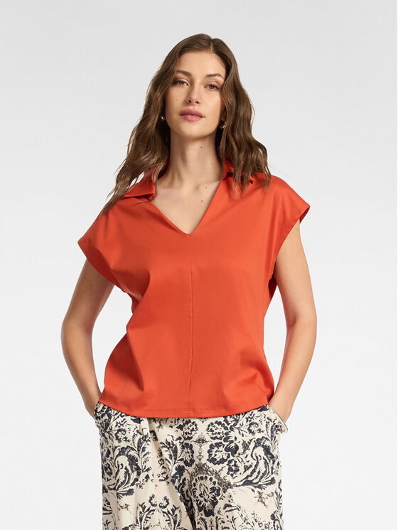 Elena Mirò Elena Mirò T-shirt G094Z000615N027 Arancione Regular Fit