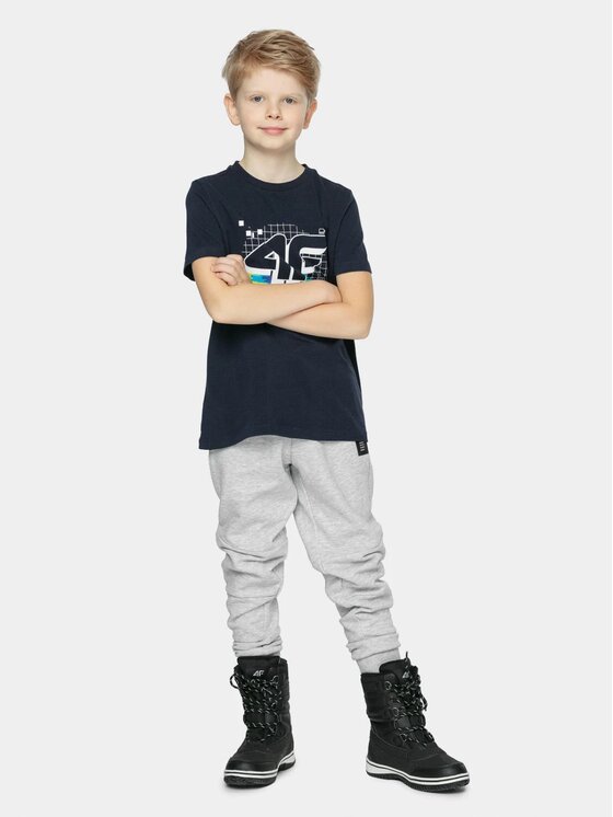 4F 4F T-shirt 4FJWSS25TTSHM3051-20S Nero Regular Fit