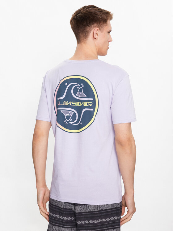 Quiksilver Quiksilver T-shirt Core Bubble EQYZT07232 Ljubičasta Regular Fit