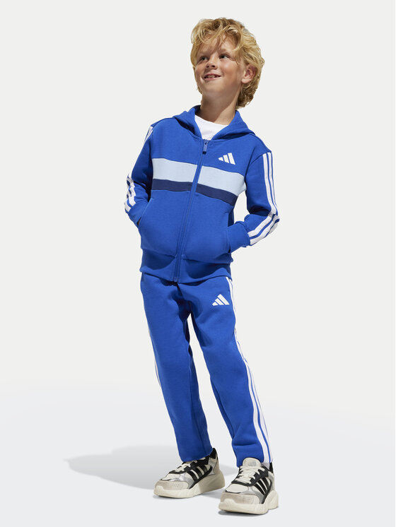 adidas adidas Спортивний костюм Seasonal Essentials Tiberio 3-Stripes JC7488 Голубий Regular Fit