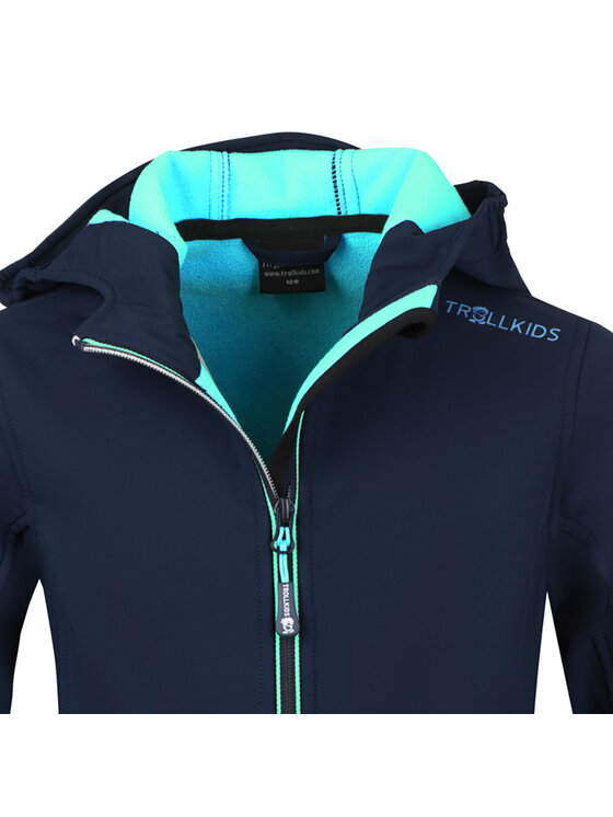 Trollkids Trollkids Kurtka softshell 175-132 Granatowy Regular Fit