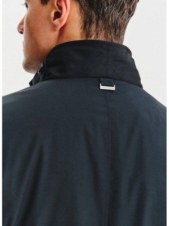 Pako Lorente Pako Lorente Płaszcz P25WF-7X-005 Granatowy Classic Fit