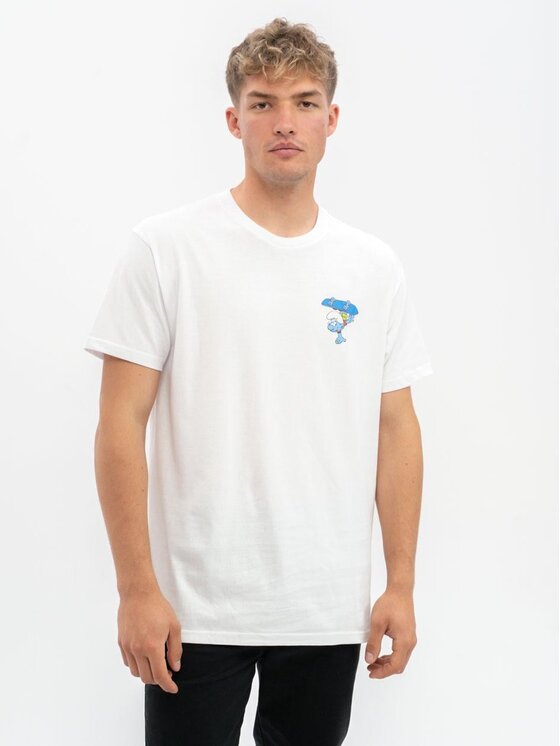 Smerfy Smerfy T-Shirt 111882 Biały Regular Fit