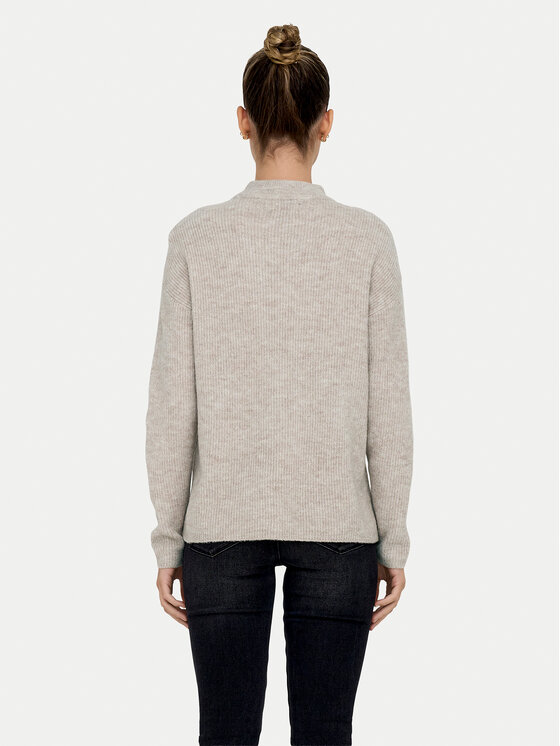 ONLY ONLY Sveter Camilla 15277080 Béžová Regular Fit
