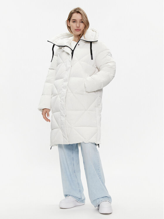 REPLAY REPLAY Зимно яке W7664R.000.84466 Бял Relaxed Fit