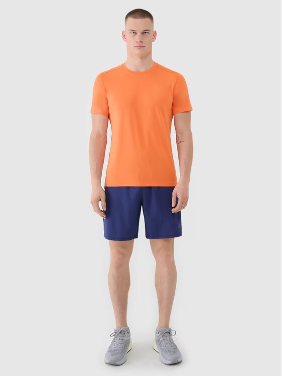 4F 4F Tričko 4FWSS25TFTSM1343-70S Oranžová Regular Fit