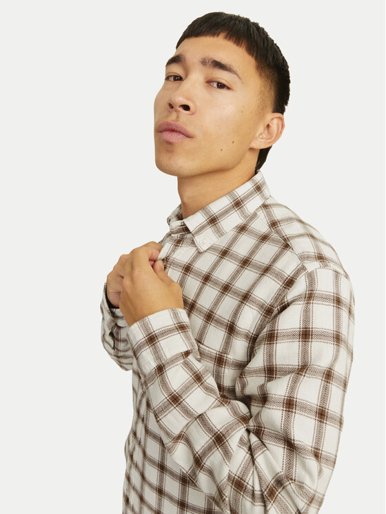 Jack&Jones Jack&Jones Hemd Blubrook 12260710 Beige Comfort Fit