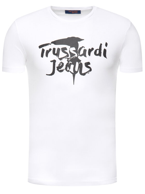 Trussardi Trussardi T-Shirt 52T00240 Biały Regular Fit