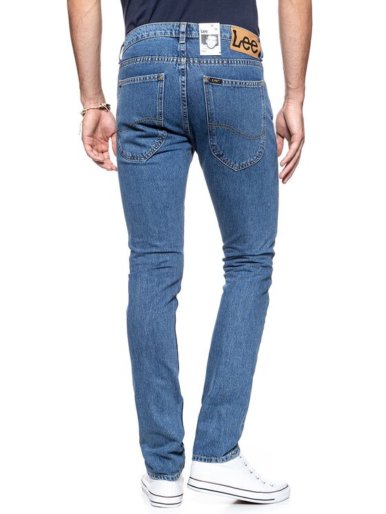 Lee Lee Jeansy LUKE Niebieski Slim Fit