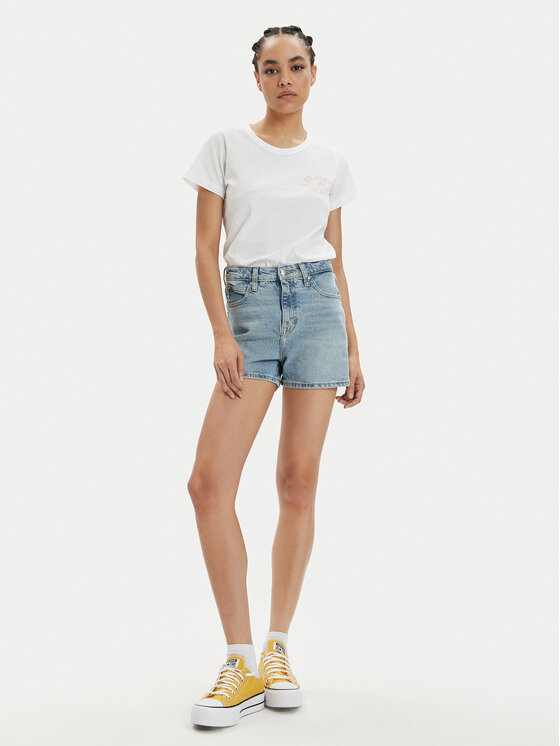 Lee Lee T-shirt 112350224 Bijela Slim Fit