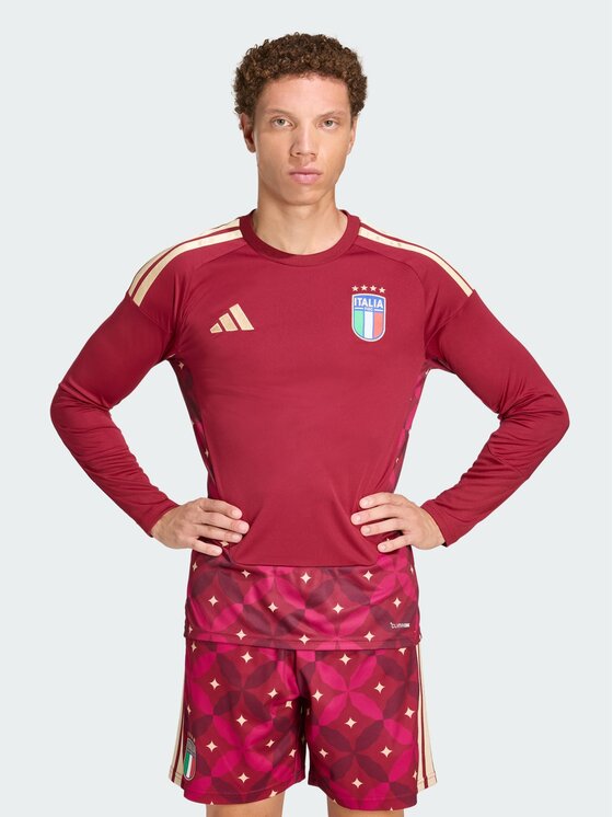 adidas adidas Koszulka techniczna 162474 Czerwony Slim Fit