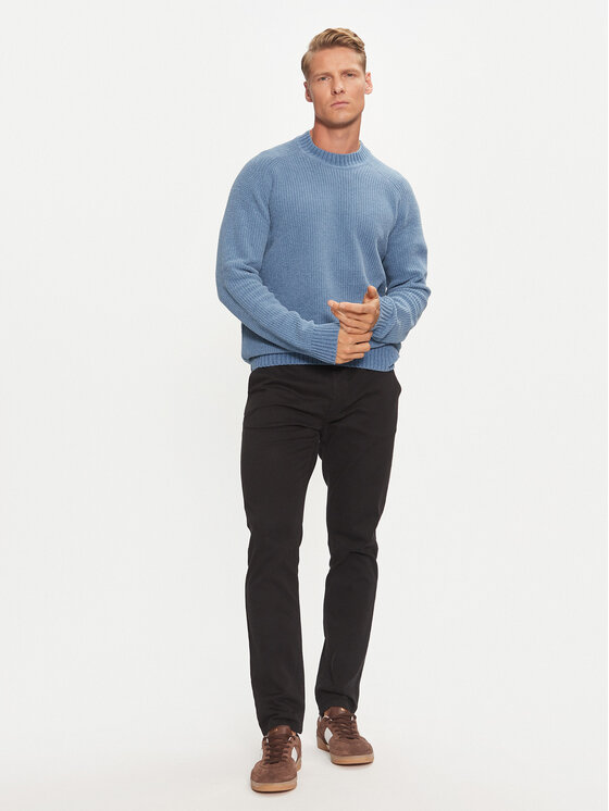 BOSS Boss Пуловер 50523568 Син Regular Fit