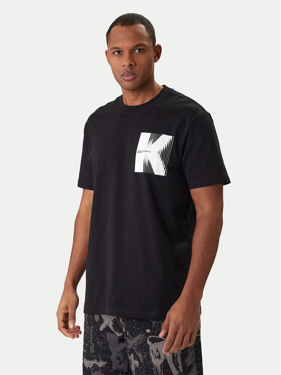 Karl Lagerfeld Jeans Karl Lagerfeld Jeans T-Shirt B1M17066 Černá Regular Fit