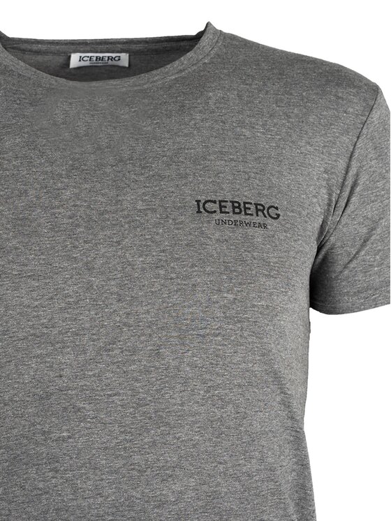 Iceberg Iceberg T-Shirt ICE1UTS01 Šedá Slim Fit