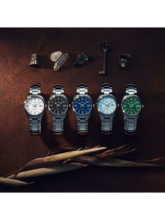 Casio Casio Zegarek UTP-1302PD-1AVEF Srebrny