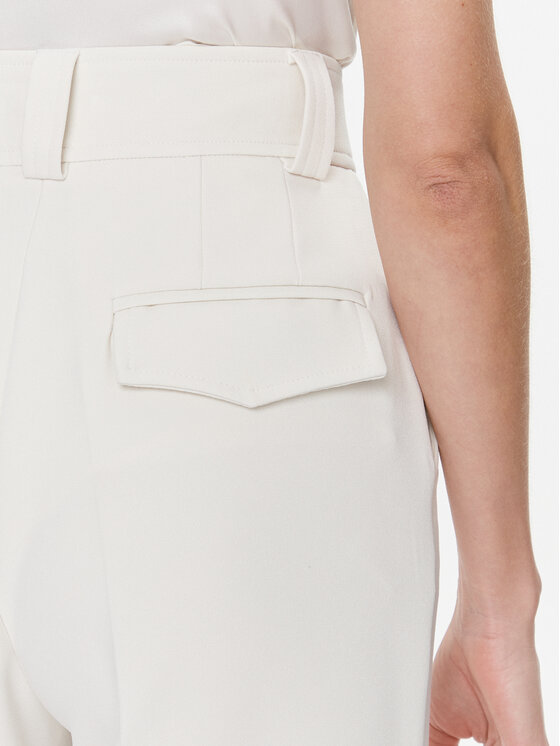 Babylon Babylon Pantaloni din material S00534 Écru Regular Fit