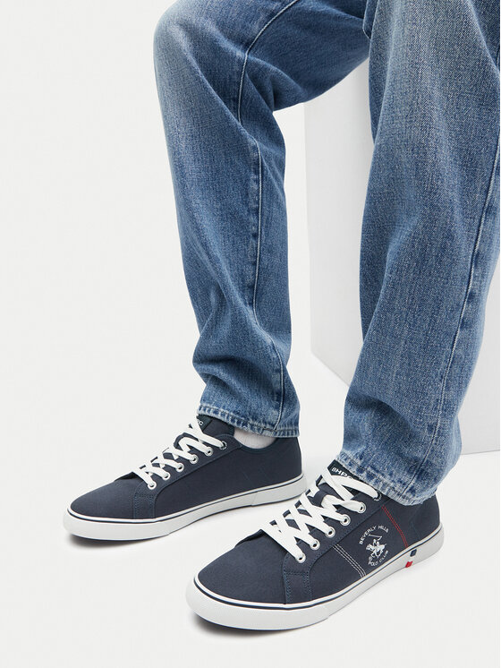 Beverly Hills Polo Club Beverly Hills Polo Club Sneakers aus Stoff M-VSS24010A Dunkelblau