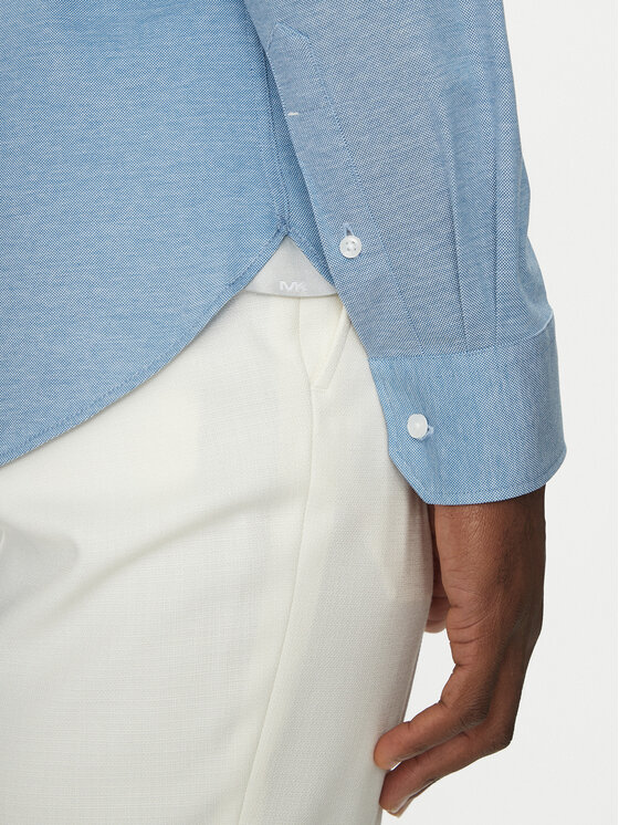 Michael Kors Michael Kors Koszula MD0MD91392 Niebieski Slim Fit