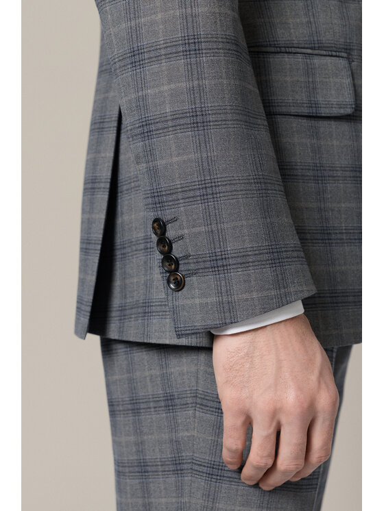 Lancerto Lancerto Garnitur Almagro GA073126000020 Szary Slim Fit