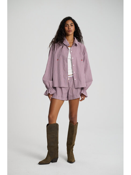 Le Songe Le Songe Koszula MERY CHERRY Fioletowy Oversize